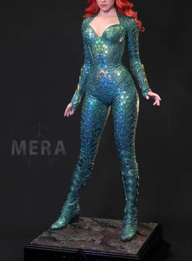 JND DC 海王 1/3 全身像湄拉 海后 正义联盟 硅胶雕像 限量 手办