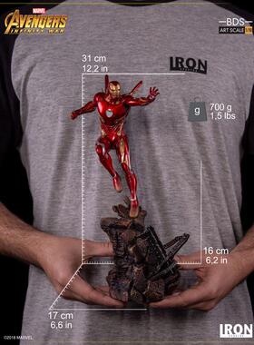 IRON STUDIOS 巴西厂 1/10 联盟3 钢铁侠 MK50 共鸣 雕像