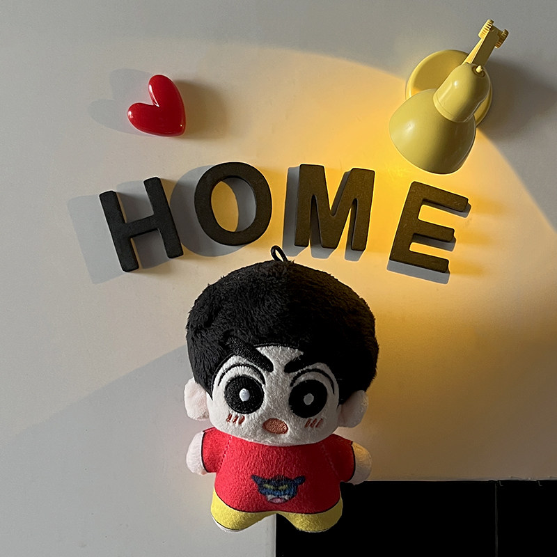 卡通可爱磁吸方头蜡笔小新冰箱贴毛绒玩偶摆件装饰冰箱门洞洞板,家居饰品,冰箱贴,淘宝优惠券,粉丝福利购,淘宝优惠卷
