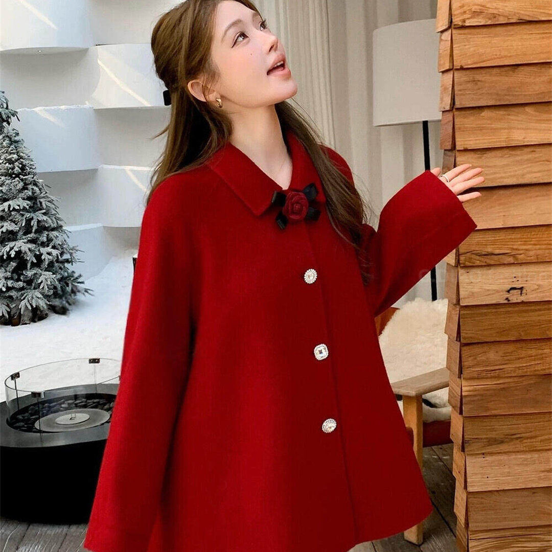 瑞瑞设计款羊毛外套(配可拆卸大茶花领针)(含100羊毛)39910025701,女装/女士精品,羽绒服,淘宝优惠券,粉丝福利购,淘宝优惠卷