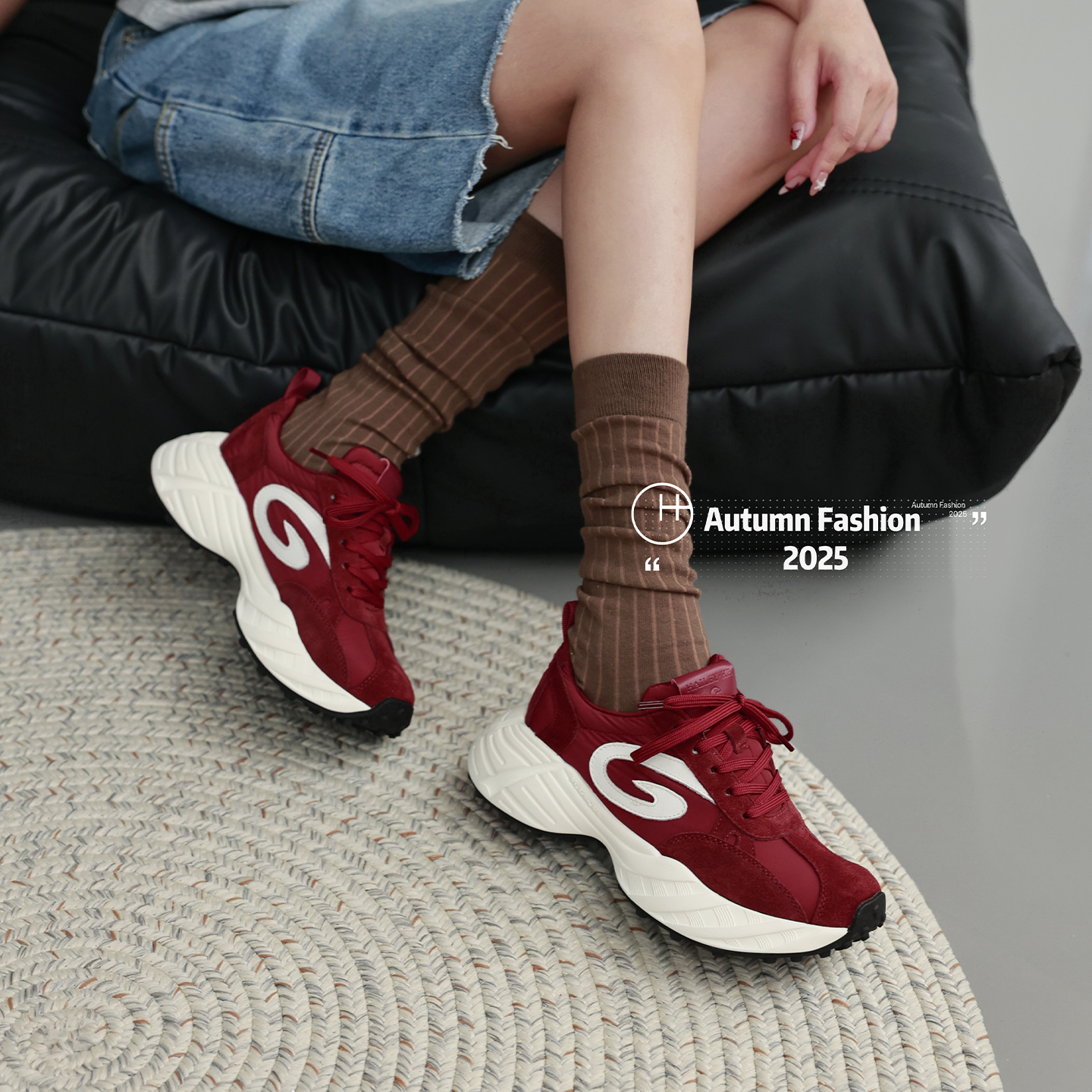 拼色小众时尚个性百搭休闲老爹鞋