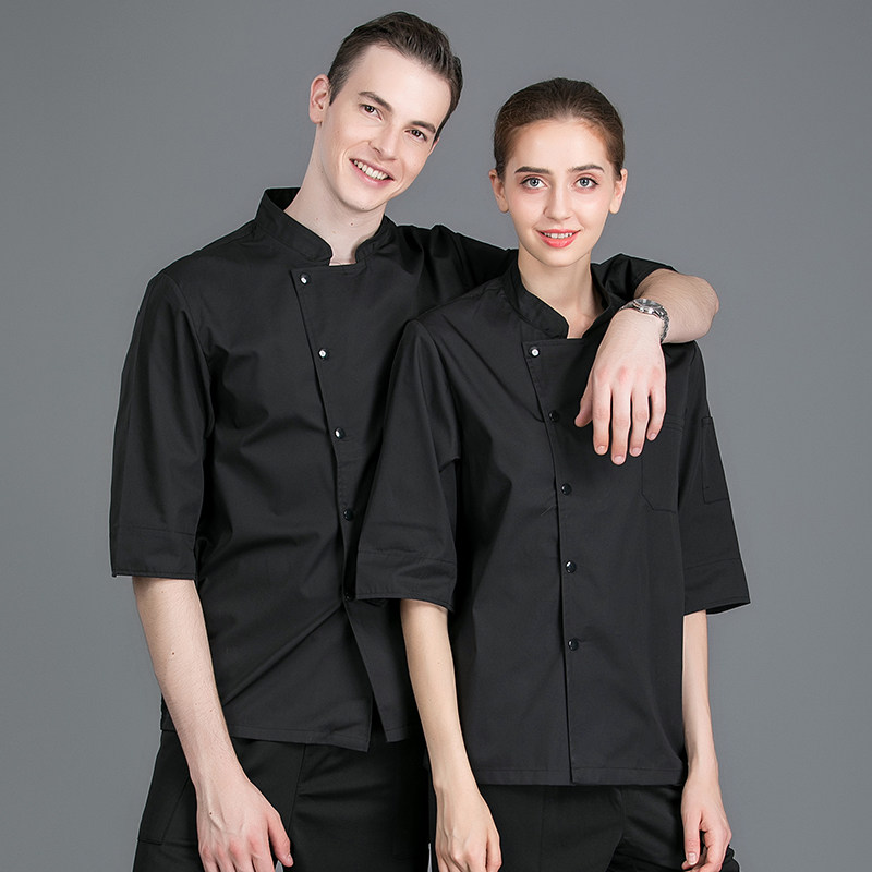 饭店厨师工作服秋冬长袖工装制服早餐厅面馆面点师衣服酒楼后厨服