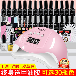 美甲工具套装全套开店初学者做指甲油猫眼胶批发光疗机灯家用套装