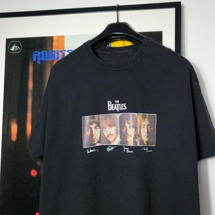 The Beatles披头士摇滚乐队vintage古着短袖Rapcore重金属潮牌T恤