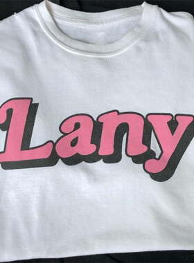 Lany独立摇滚乐队潮牌短袖T恤美式FOG风格vintage古着感半袖男tee