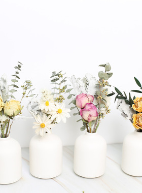 Dried flower bouquet, rose, eucalyptus, starry sky, interne