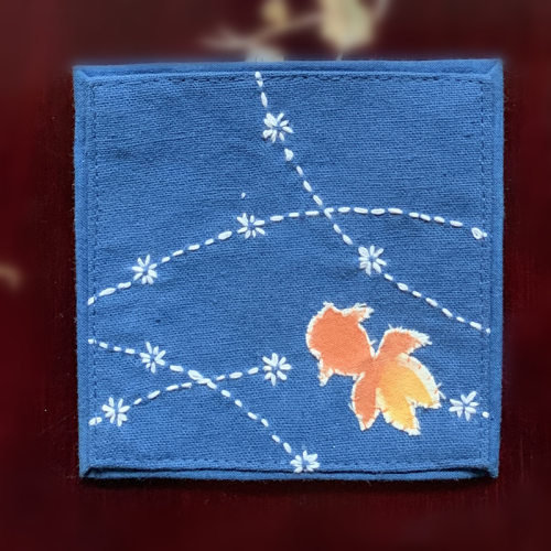 Yunnan specialty gift hand embroidered coasters, Meijia cof