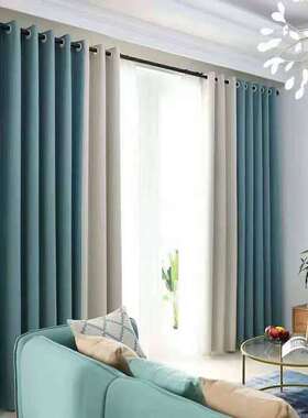 Light blocking curtain fabric velvet linen cotton linen Nor