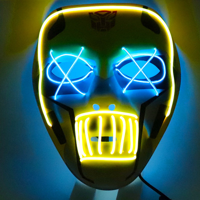 LED Mask Avengers Alliance Bumblebee Optimus Prime Hallowee
