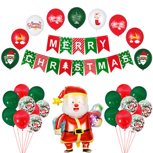 Christmas Balloon Easy Package Santa Claus Aluminum Film Ba