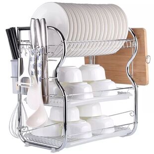 Bowl rack, drain bowl and dish rack, kitchen supplies stora