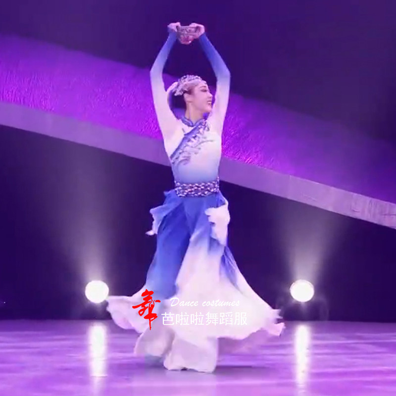 大裙摆顶碗舞艺考演出服醇香同款