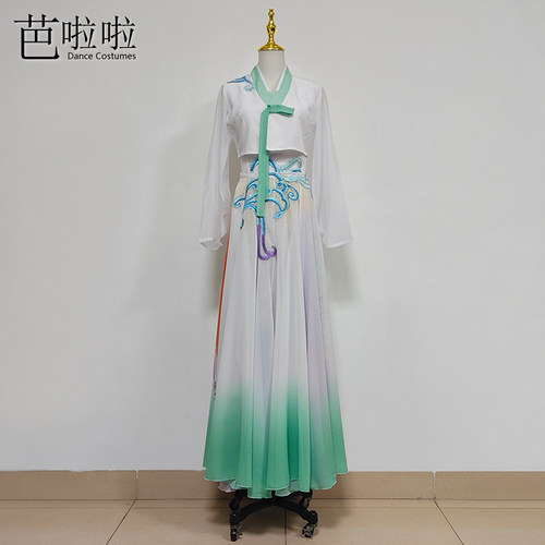 朝鲜族舞蹈演出服飞花蝶语舞蹈服