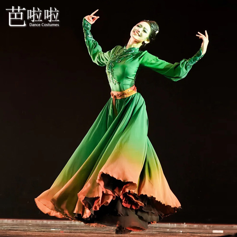 蒙古族雁何往同款民族舞舞台装
