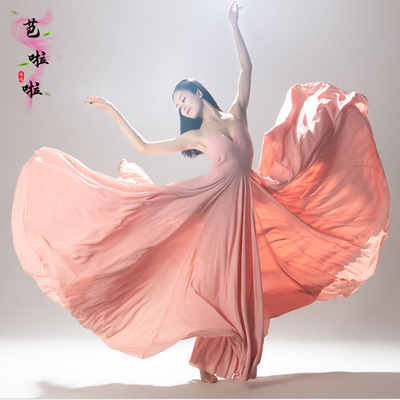 现代舞大摆裙连衣裙写真摄影服装