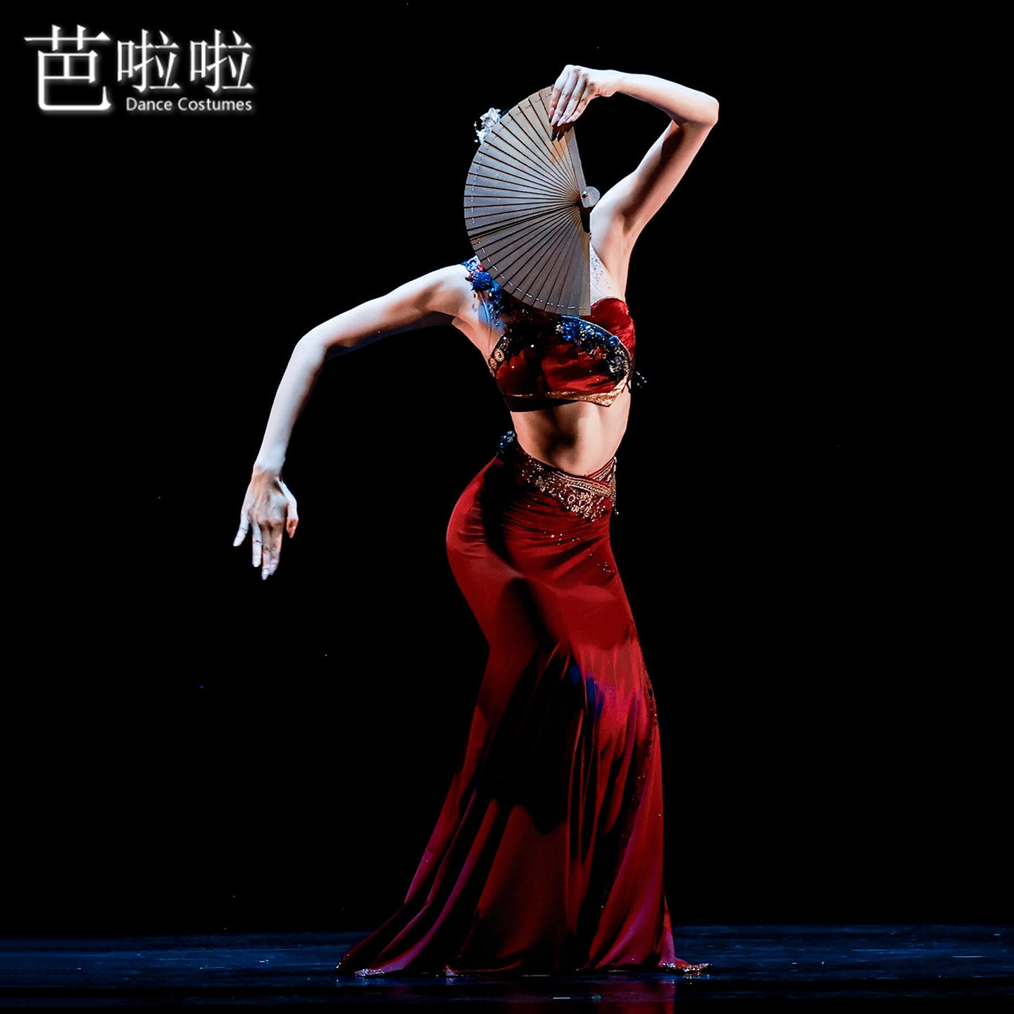 傣族剧目服秋瑟舞蹈服孔雀舞大摆