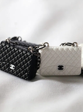 微缩包包儿童玩具套装芭比娃娃包包Dollhouse娃娃屋微缩黑白小包