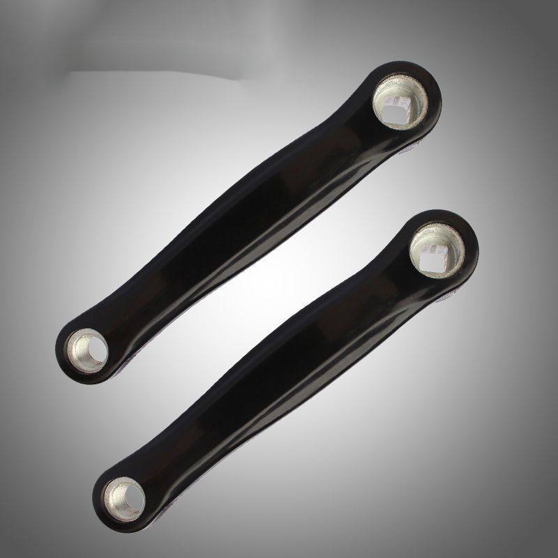 自行车曲柄 山地车脚拐脚蹬脚踏牙盘脚踏连接杆轮盘曲柄 单车配件