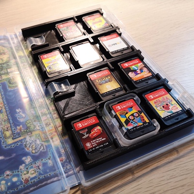 任天堂switch游戏卡带底座夹NS卡带收纳盒展示存放收藏夹配件周边