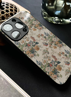 「柔纱拥芳」用苹果17promax手机壳软iphone14华为mate70荣耀iqoo艺术生vivox300一加小米15OPPOreno9红米k80