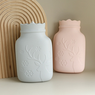 2024新款 硅胶热水袋注水大号暖水袋学生宿舍被窝专用暖手宝暖手袋