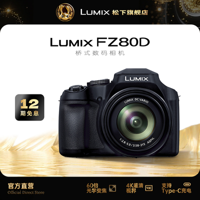 松下FZ80D长焦数码桥式相机