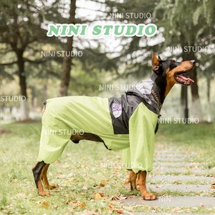 超薄雨衣中型犬大型犬雨衣杜宾金毛阿拉萨摩巨贵哈士奇 宠物亲子装