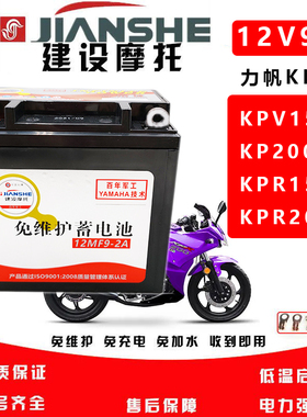 适用力帆KPV150 KP150 KPR150 KPT/KPM200 KPV200摩托车蓄电池免