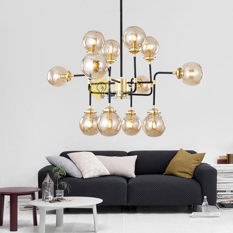 北欧后现代小酒馆吊灯/吊环客厅餐厅楼梯样板房设计师个性吊灯