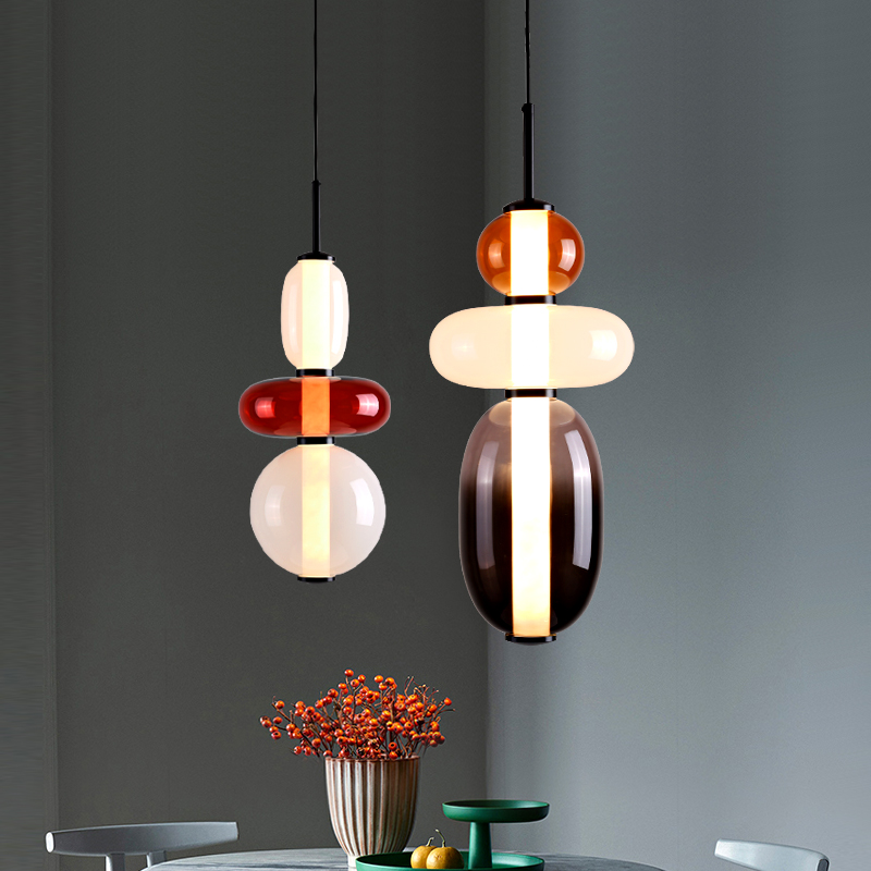 后现代风客厅别墅酒吧设计师吊灯