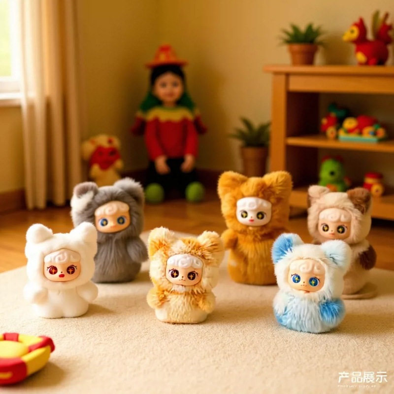 正版百变小蓝姆-喵语星愿mini挂件盲盒手办毛绒摆件公仔玩偶批发