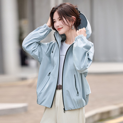 高级感休闲风衣短外套女