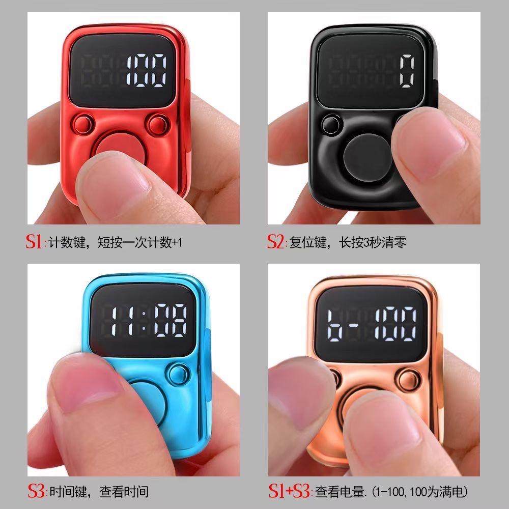 带时间电子手按3c认证LED显示图片