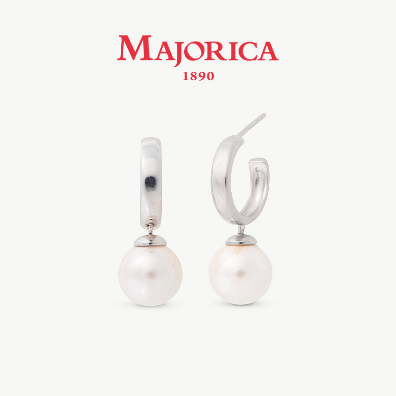 MAJORICA珍珠耳钉时尚精致百搭