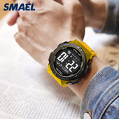 手表男士 运动大表盘个性 军表防水夜光电子表男中小学生运动腕表