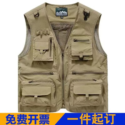男士多口袋马甲背心可客