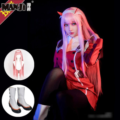DARLING in the FRANXX女主02cos服队鹤望兰cosplay衣服假发