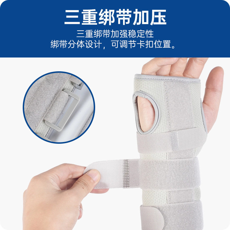 跨境手腕固定器护腕扭伤骨折夹板透气腕关节固定支具护套受伤护具