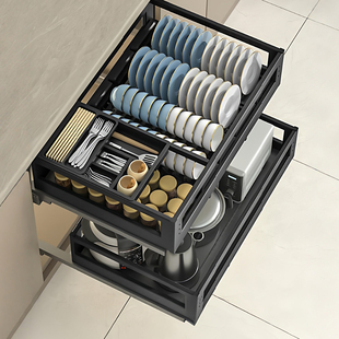 700锅篮650阻尼轨500不锈钢 400深800碗篮600抽屉式 浅拉篮300 350