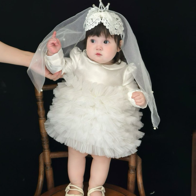 百天周岁礼服公主裙娃娃蓬蓬裙