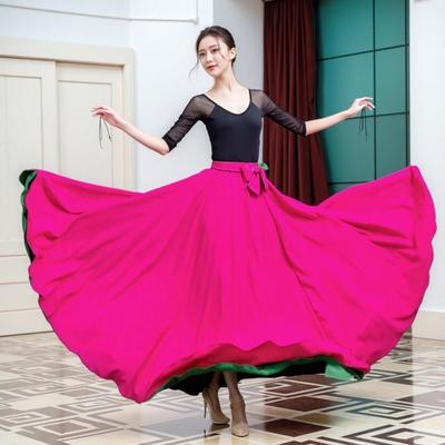 两面穿雪纺半身裙720度