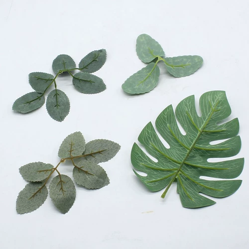 Цветочное кольцо материальное моделирование лесной системы зеленый лист DIY Аксессуары ручной работы