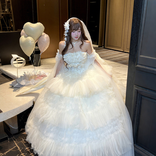 连衣裙Lolita原创 花嫁纯白初恋秋冬温柔气质长款 全款 乙女之恋