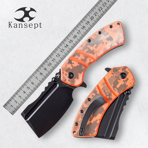 Kansept折叠刀不锈钢G10柄迷彩