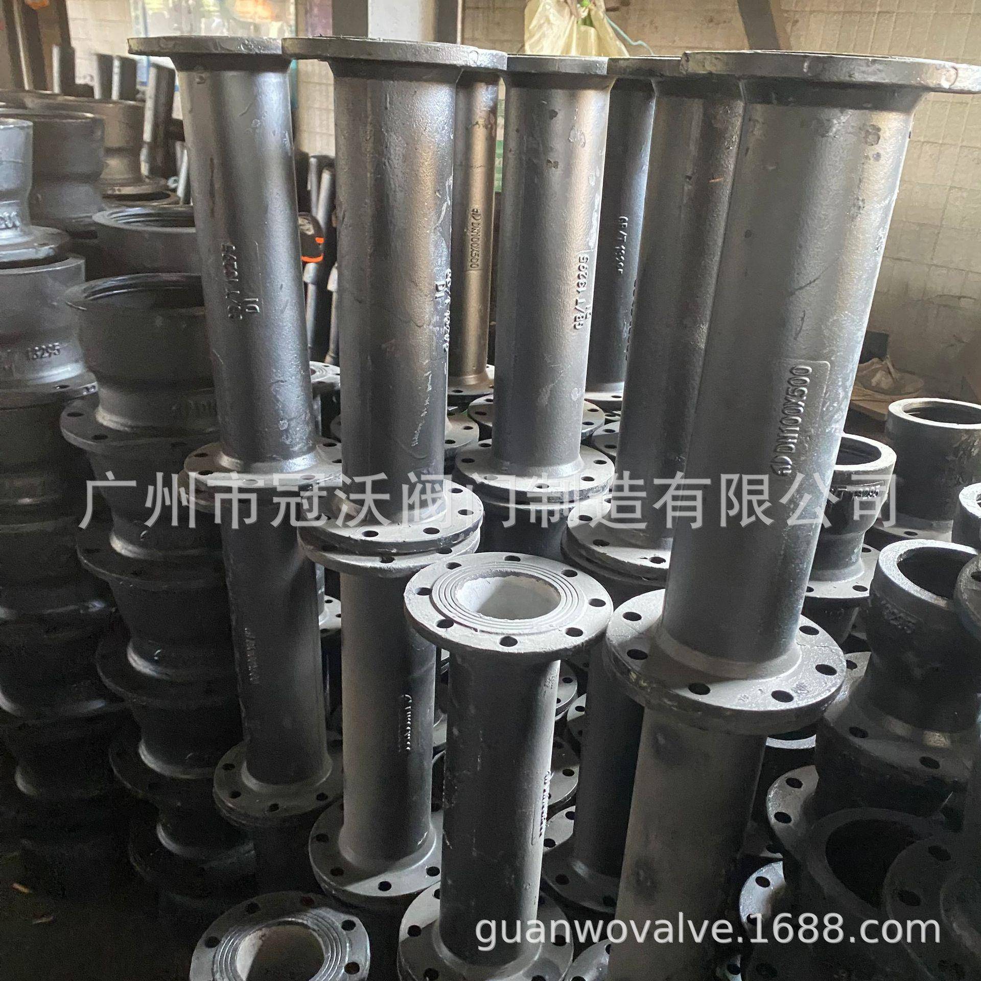 新兴铸铁双盘渐缩管双盘大小头双法兰变径法兰异径管球铁管件