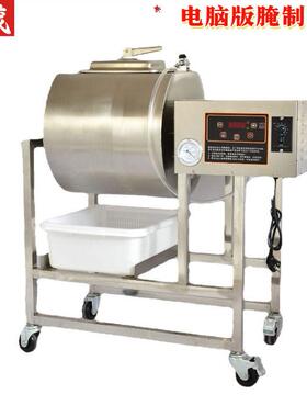 旭茂西厨不锈钢60L真空带表带调速器圆桶腌制机腌肉腌菜设备厂家