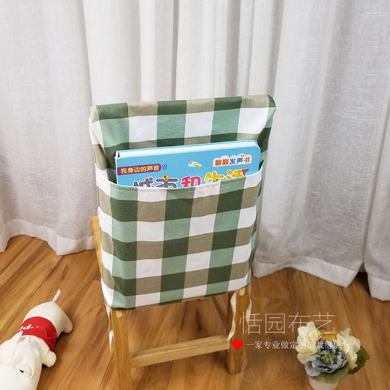 定做椅套收纳袋幼儿园小椅子小学生图书袋学校座椅书袋椅背套放书