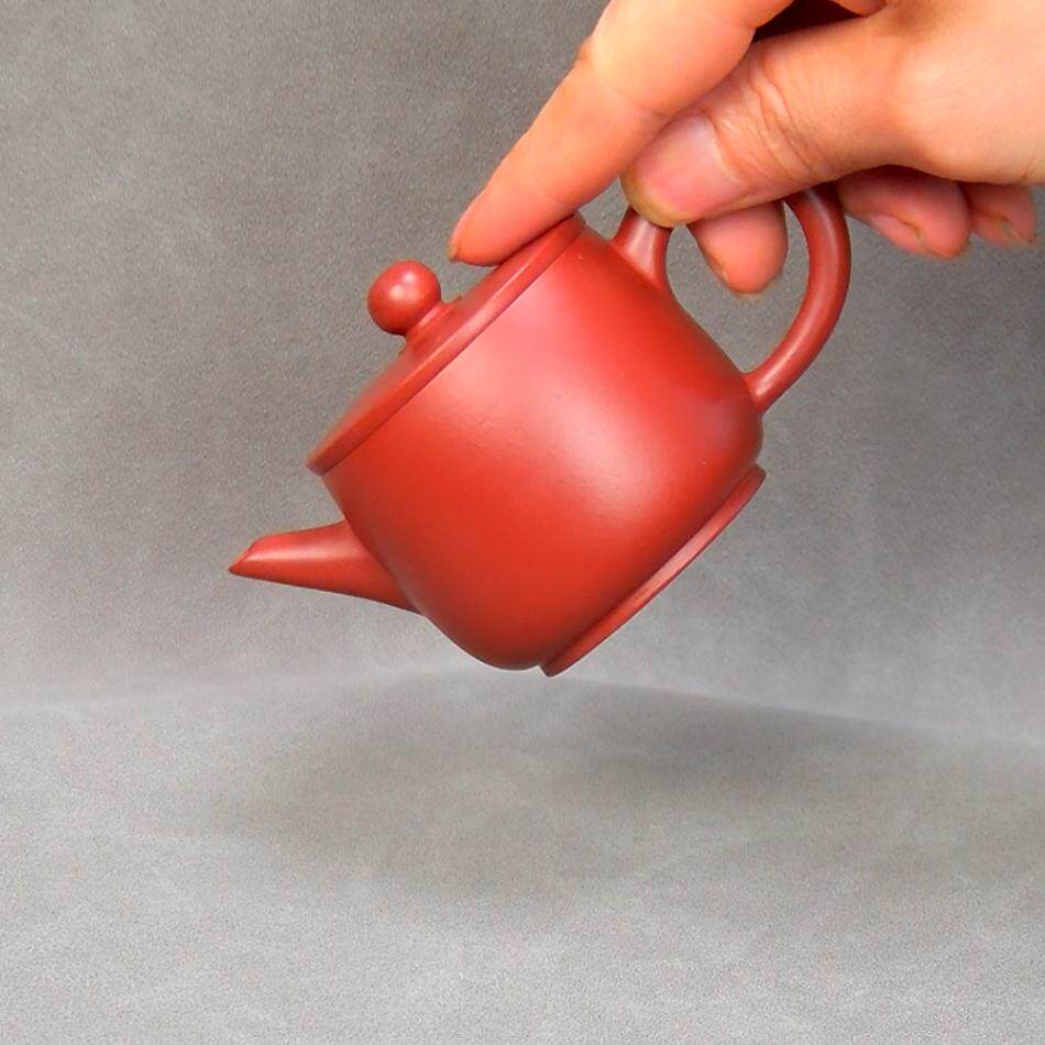 摩苏紫砂壶入门级手工泡茶壶功夫茶壶潮汕冲罐大红袍汉瓦壶120cc