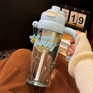 夏日巨无霸水杯高颜值冰霸杯大容量耐高温吸管杯茶水分离吨吨杯