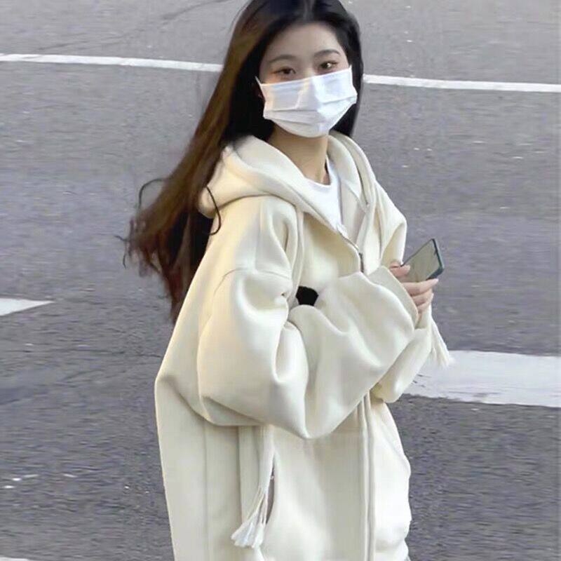 美式复古棒球服oversize卫衣/绒衫